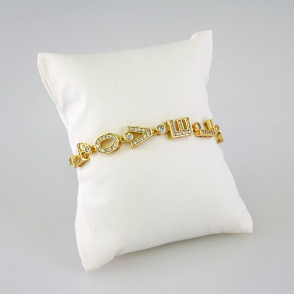 Women Bracelets/ Pulseras Dama/  Zircon Stone/  14K Real Color// B835