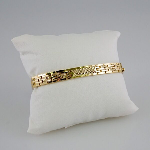 Women Bracelets/ Pulseras Dama/  Plain/  14K Real Color// B840