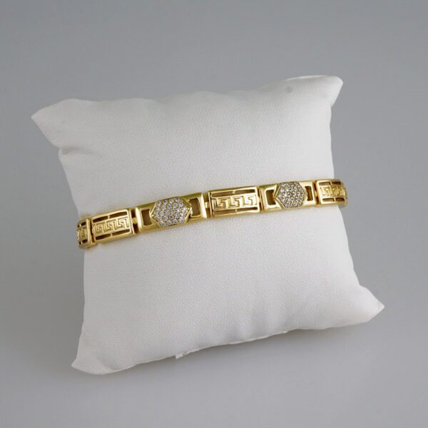 Women Bracelets/ Pulseras Dama/  Zircon Stone/  14K Real Color// B845