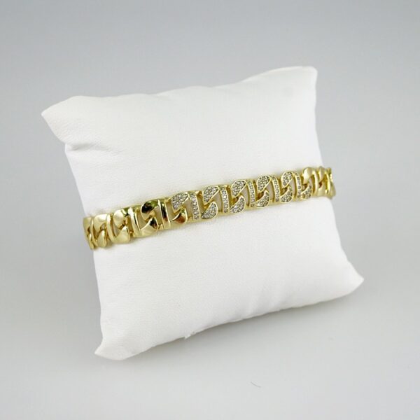 Women Bracelets/ Pulseras Dama/ Zircon Stone/14K Real Color// B851