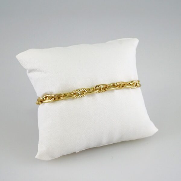 Women Bracelets/ Pulseras Dama/  Plain/  14K Real Color// B852