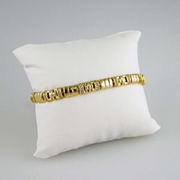 Women Bracelets/ Pulseras Dama/  Zircon Stone/  14K Real Color// B854