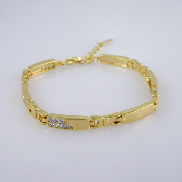 Women Bracelets/ Pulseras Dama/  Zircon Stone/  14K Real Color// B865