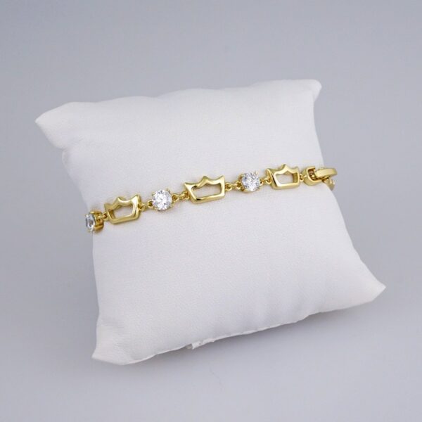 Women Bracelets/ Pulseras Dama/  Zircon Stone/  14K Real Color// B868