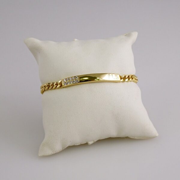 Bracelets/ Pulseras /  Zircon Stone/  14K Real Color// B881