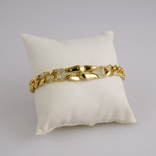 Woman Bracelets/ Pulseras Dama/  Zircon Stone/  14K Real Color// B882