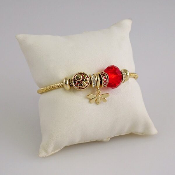 Women Bracelets/ Pulseras Dama/  Zircon Stone/  14K Real Color// B883