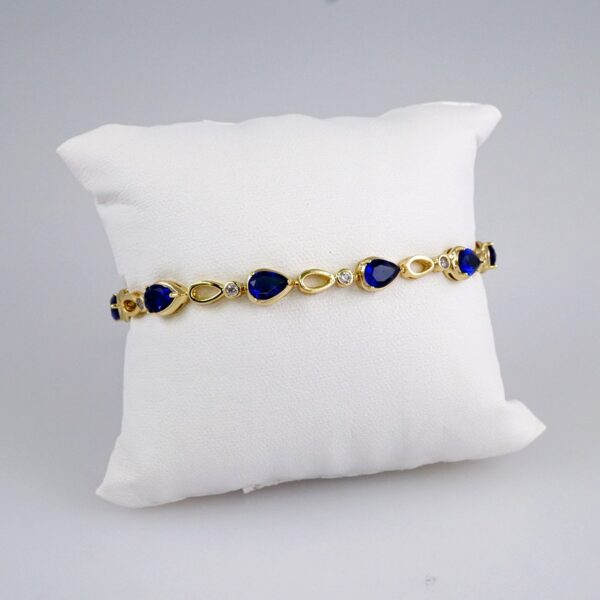 Woman Bracelets/ Pulseras Dama/  Zircon Stone/  14K Real Color// B899