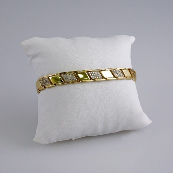 Woman Bracelets/ Pulseras Dama/  Zircon Stone/  14K Real Color// B906