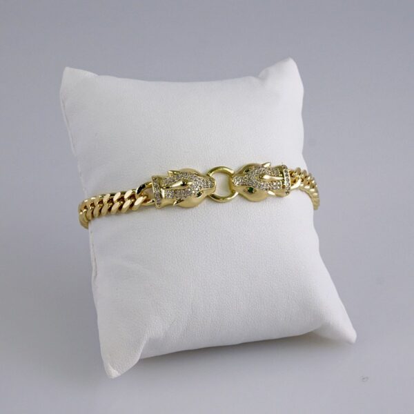 Woman Bracelets/ Pulseras Dama/  Zircon Stone/  14K Real Color// B909