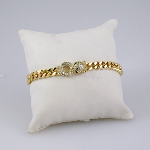 Woman Bracelets/ Pulseras Dama/  Zircon Stone/  14K Real Color// B911