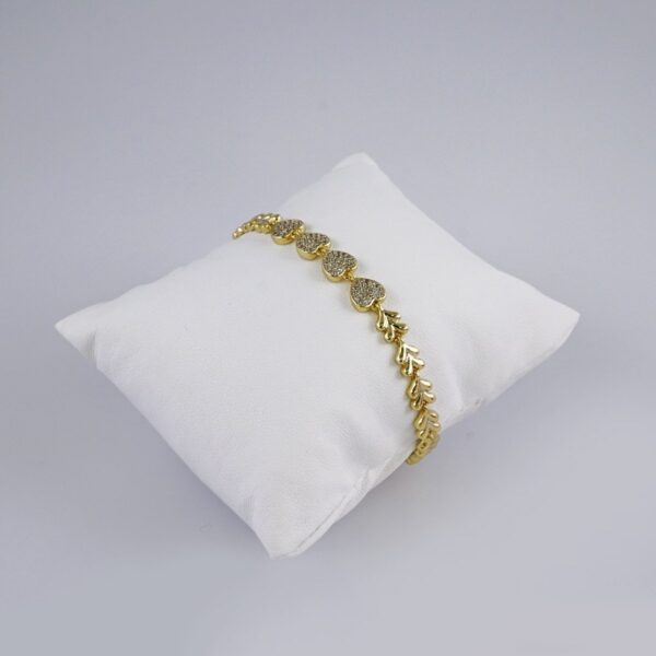 Woman Bracelets/ Pulseras Dama/  Zircon Stone/  14K Real Color// B917