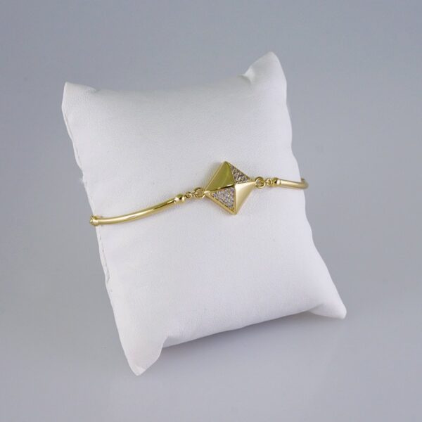 Woman Bracelets/ Pulseras Dama/  Zircon Stone/  14K Real Color// B939