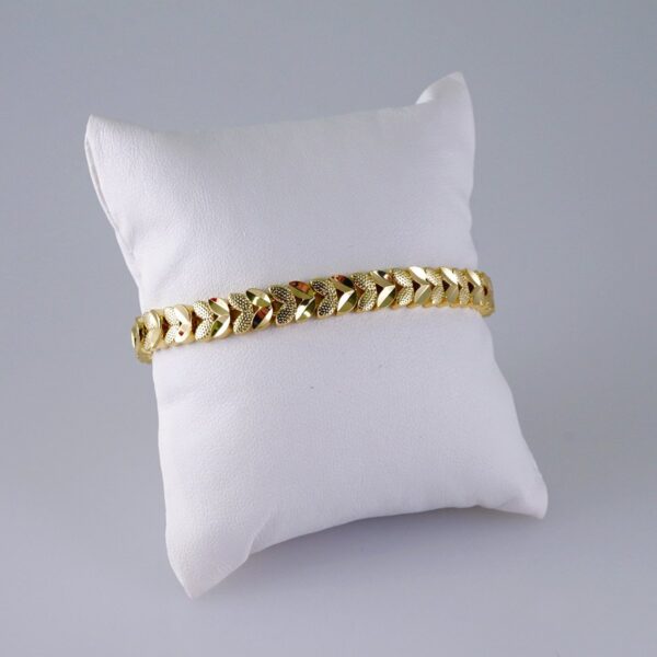 Woman Bracelets/ Pulseras Dama/  Plain/  14K Real Color// B945
