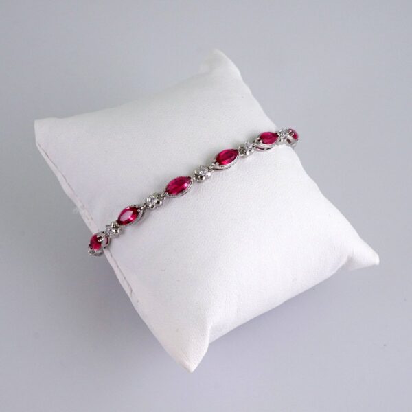 Woman Bracelets/ Pulseras Dama/  Zircon Stone/  Silver Color// B960
