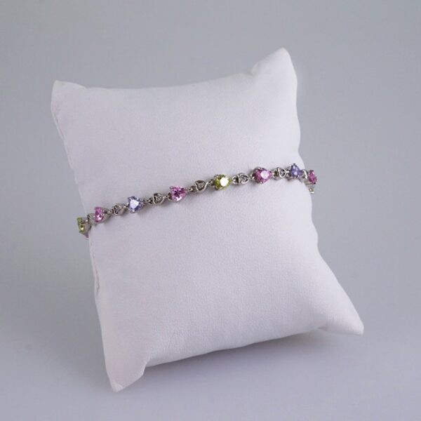 Woman Bracelets/ Pulseras Dama/  Zircon Stone/  Silver Color// B963