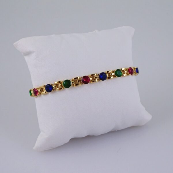 Woman Bracelets/ Pulseras Dama/  Zircon Stone/  14K Real Color// B974