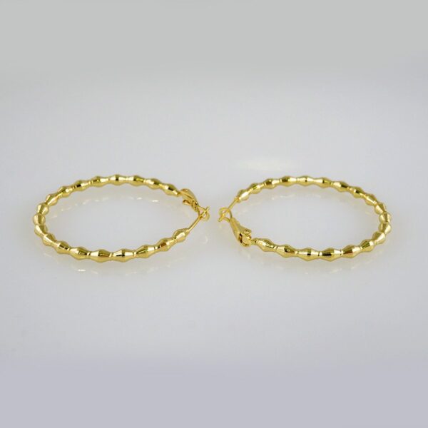 Women Earrings/ Aretes Dama/  Plain/  14k Real Color// E1011