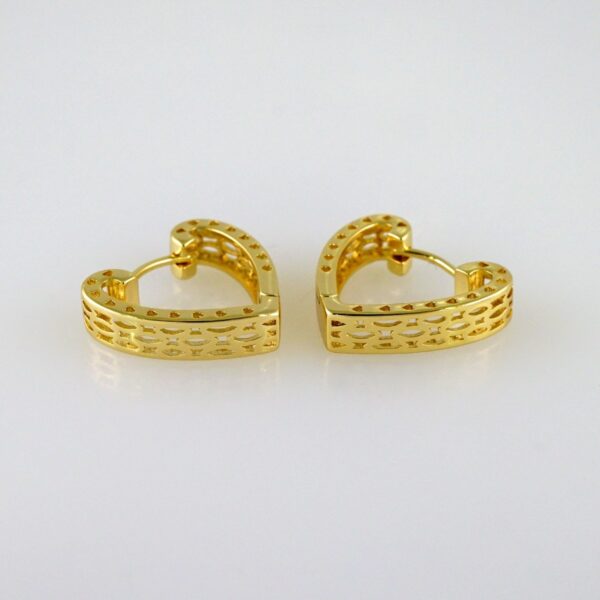 Women Earrings/ Aretes Dama/  Plain/  14k Real Color// E1058