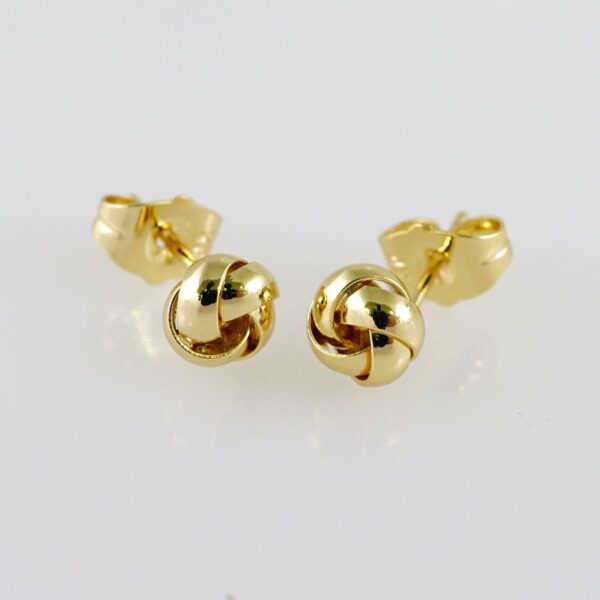 Women Earrings/ Aretes Dama/  Plain/  14k Real Color// E1068