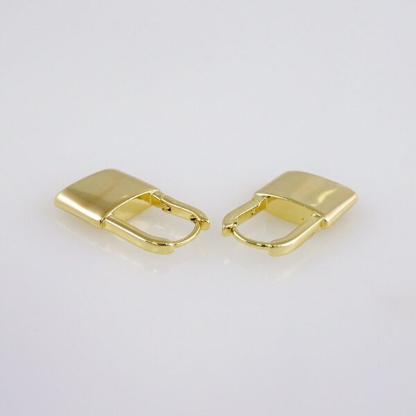 Women Earrings/ Aretes Dama/  Plain/  14k Real Color// E1082