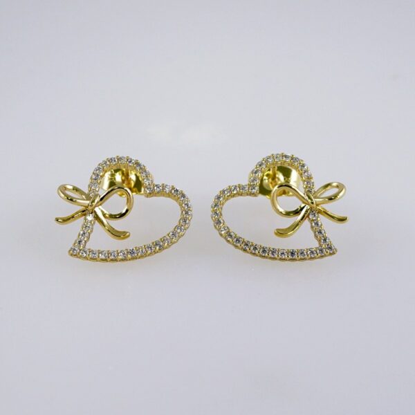 Women Earrings/ Aretes Dama/Zircon Stone/14k Real Color// E1093