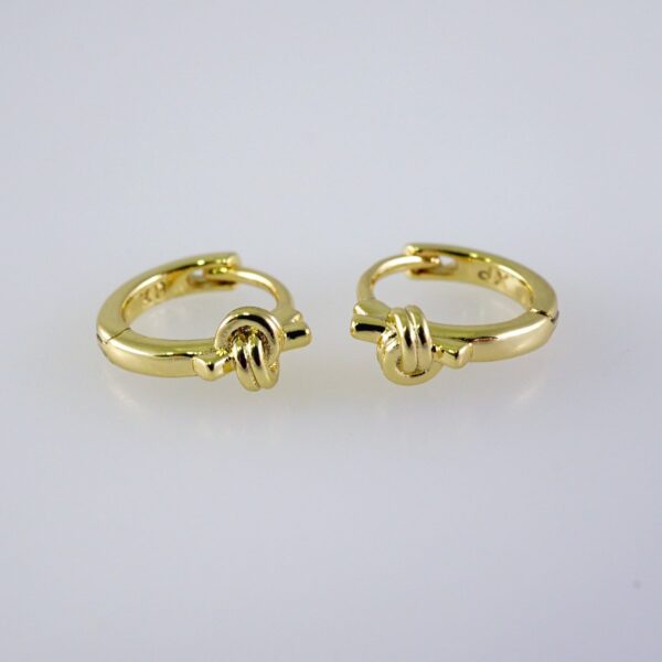 Woman Earrings / Aretes Dama/  Plain/  14k Real Color// E1186