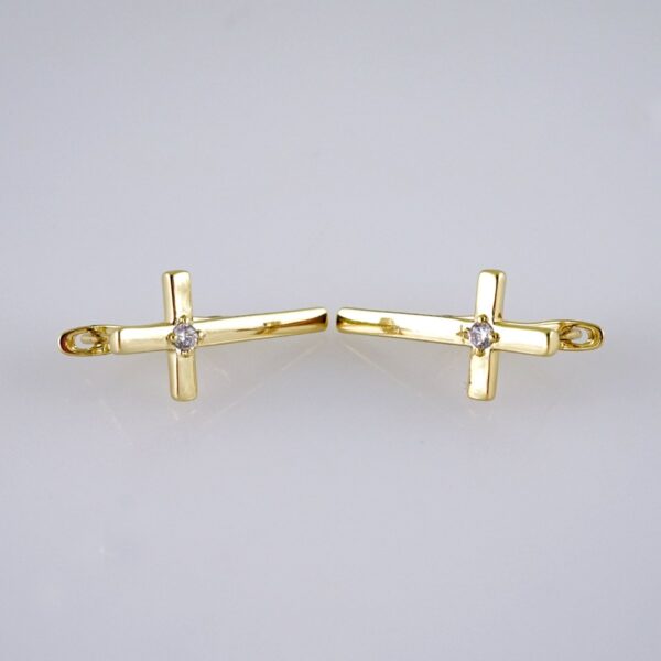 Women Earrings/ Aretes Dama/  Zircon Stone/  14k Real Color// E1247