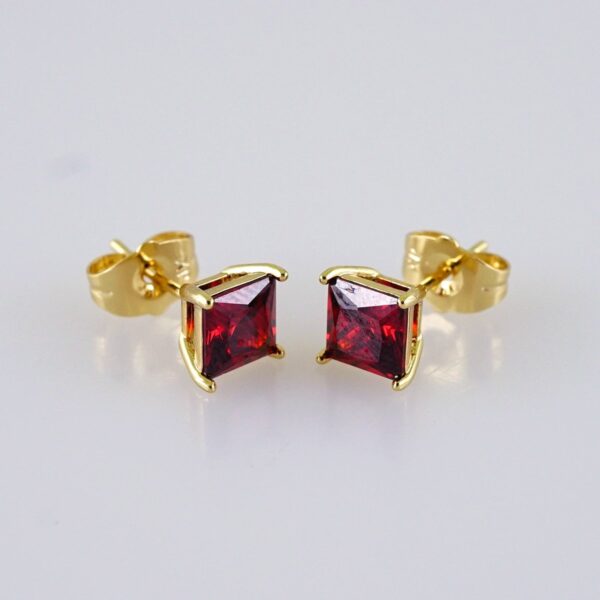 Women Earrings/ Aretes Dama/  Zircon Stone/  14k Real Color// E1265