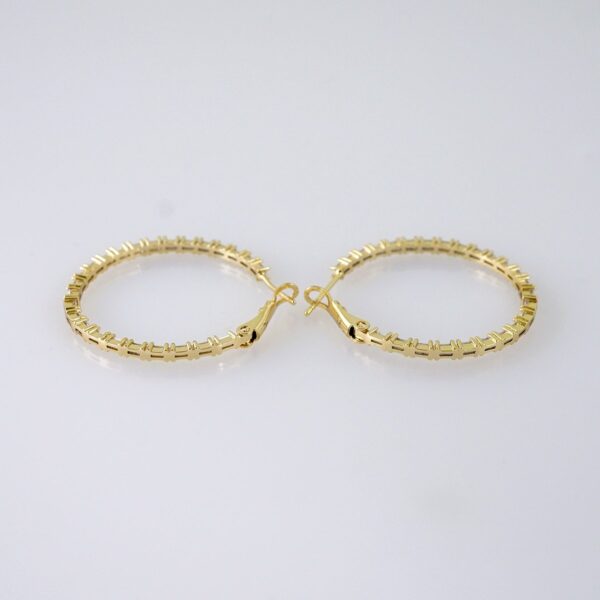 Women Earrings/ Aretes Dama/  Zircon Stone/  14k Real Color// E1276
