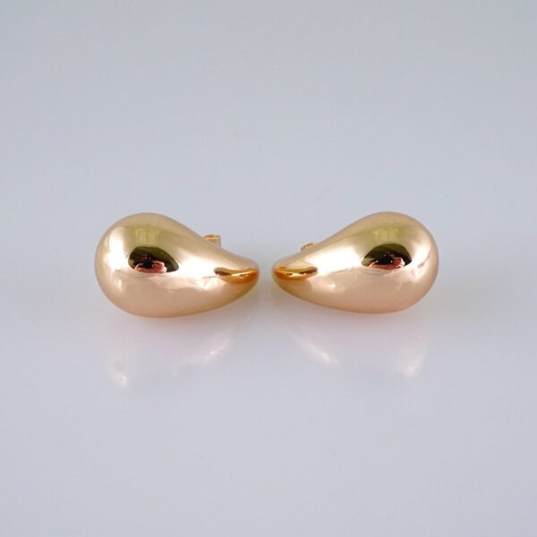 Women Earrings/ Aretes Dama/Plain/10k Real Color// E1285