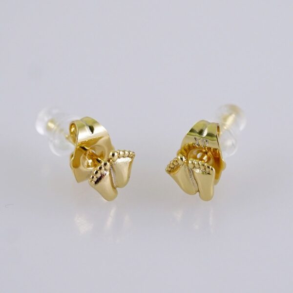 Women Earrings/ Aretes Dama/  Plain/  14k Real Color// E1291