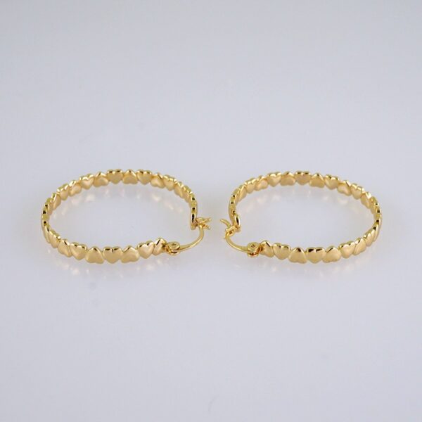 Women Earrings/ Aretes Dama/  Plain/  14k Real Color// E1307