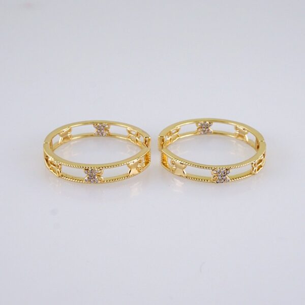 Women Earrings/ Aretes Dama/  Zircon Stone/  14k Real Color// E1308