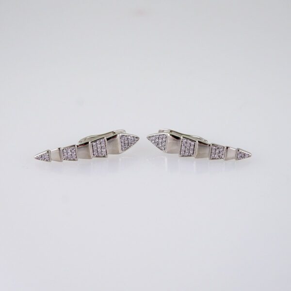 Women Earrings/ Aretes Dama/  Zircon Stone/ Silver Color// E1315