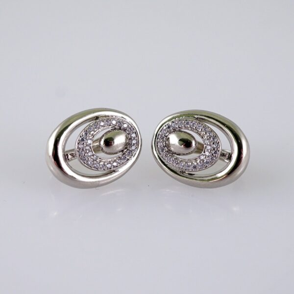 Women Earrings/ Aretes Dama/  Zircon Stone/  Silver Color// E1316