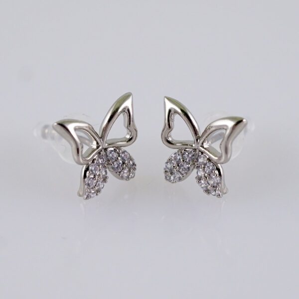 Women Earrings/ Aretes Dama/  Zircon Stone/  Silver Color// E1318