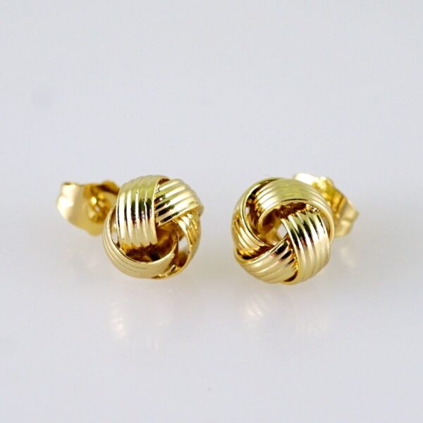 Women Earrings/ Aretes Dama/  Plain/  14k Real Color// E1352