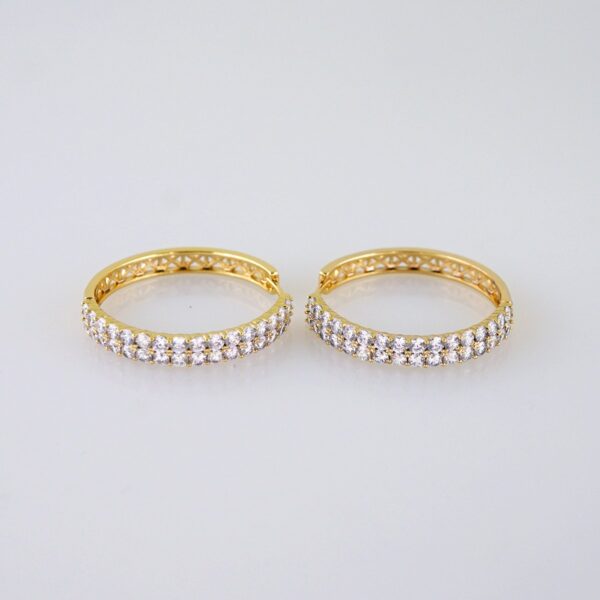 Women Earrings/ Aretes Dama/Zircon Stone/14k Real Color// E1360
