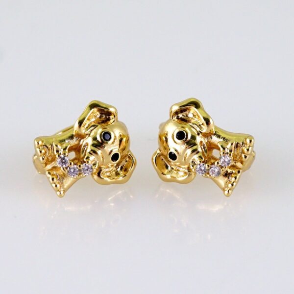 Women Earrings/ Aretes Dama/ Zircon Stone/ 14k Real Color// E1415