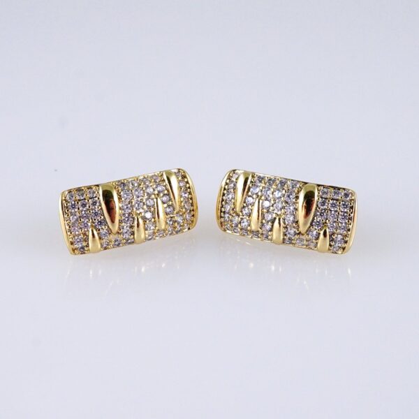 Women Earrings/ Aretes Dama/ Zircon Stone/ 14k Real Color// E1428