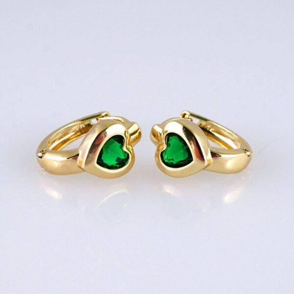 Women Earrings/ Aretes Dama/ Zircon Stone/ 14k Real Color// E1430
