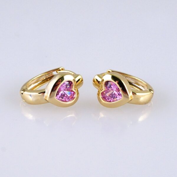 Women Earrings/ Aretes Dama/ Zircon Stone/ 14k Real Color// E1433