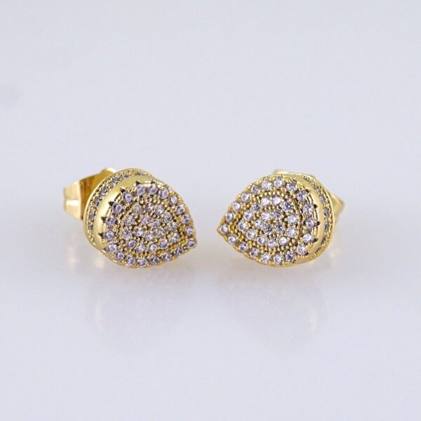Women Earrings/ Aretes Dama/ Zircon Stone/ 14k Real Color// E1460