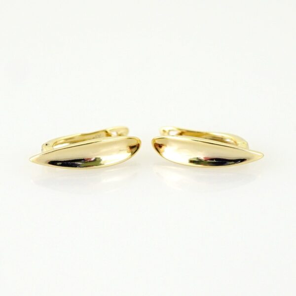 Women Earrings/ Aretes Dama/Plain/ 14k Real Color// E1475