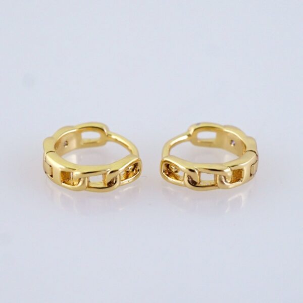 Women Earrings/ Aretes Dama/ Zircon Stone/ 14k Real Color// E1498