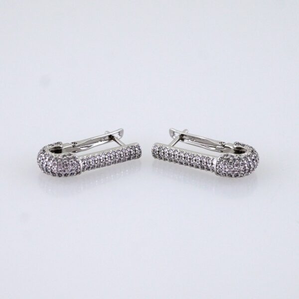 Women Earrings/ Aretes Dama/ Zircon Stone/ Silver Color// E1511