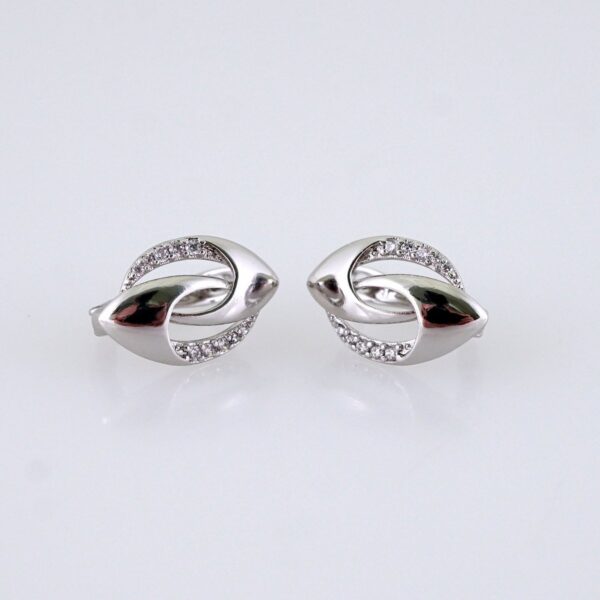 Women Earrings/ Aretes Dama/ Zircon Stone/ Silver Color// E1512