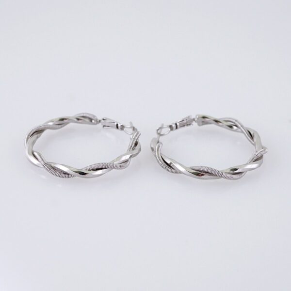 Women Earrings/ Aretes Dama/Plain/Silver Color// E1524