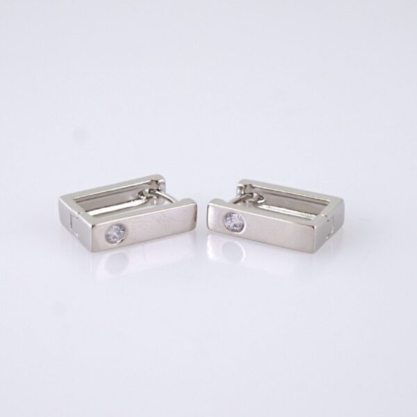 Women Earrings/ Aretes Dama/ Zircon Stone/ Silver Color// E1529